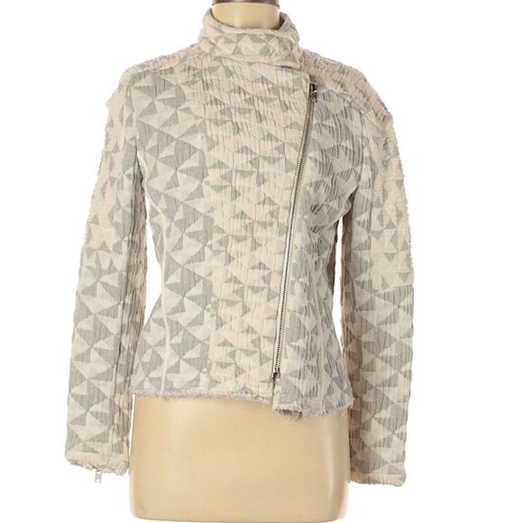 NEW IRO camo ivory grey jacket Z6